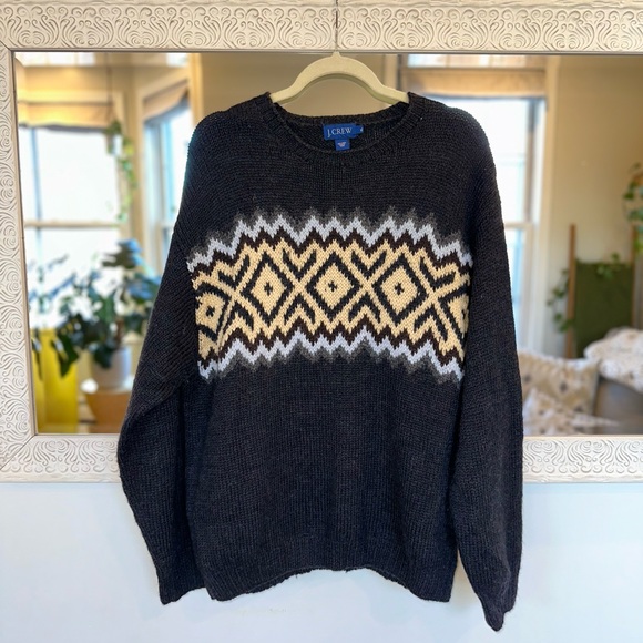 J. Crew 100% Wool Vintage Long Sleeve Sweater XL - Picture 3 of 6